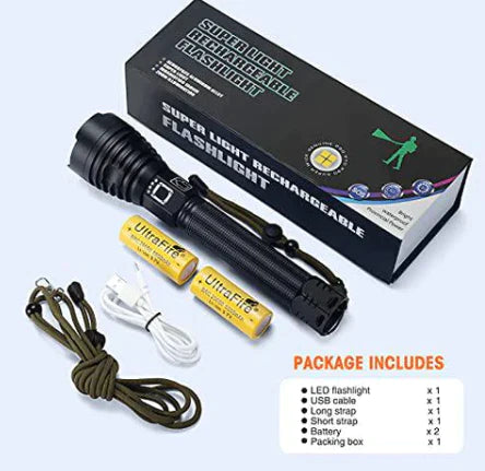 LED Rechargeable Tactical Laser Flashlight