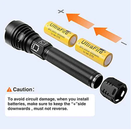 LED Rechargeable Tactical Laser Flashlight