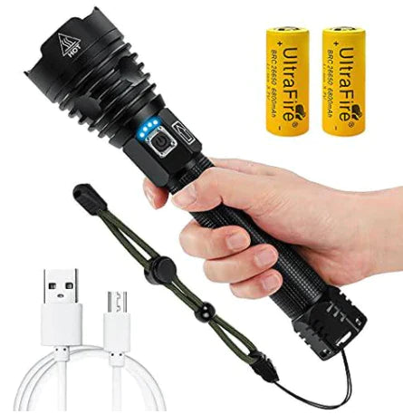 LED Rechargeable Tactical Laser Flashlight