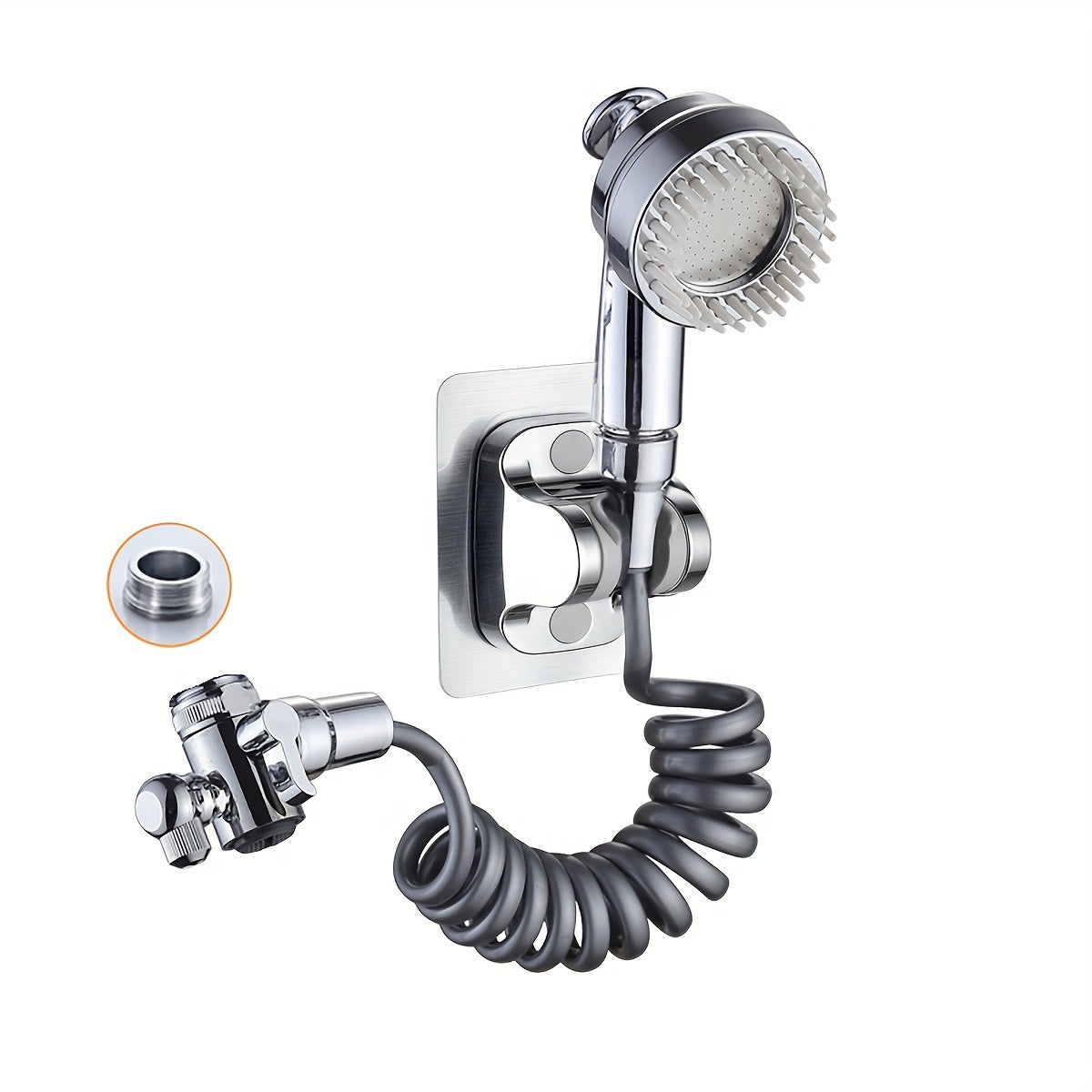 Wall-Mounted Faucet Extender with Shower