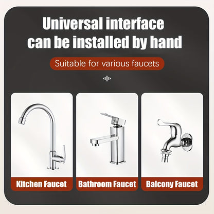 Wall-Mounted Faucet Extender with Shower