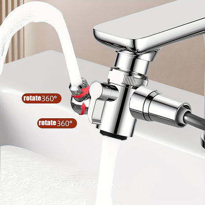Wall-Mounted Faucet Extender with Shower