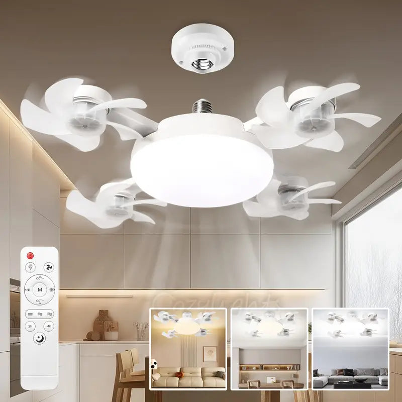 Smart Drone Ceiling Fan Light