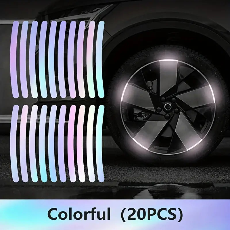 Reflective Car Wheel Stickers(20 pcs)