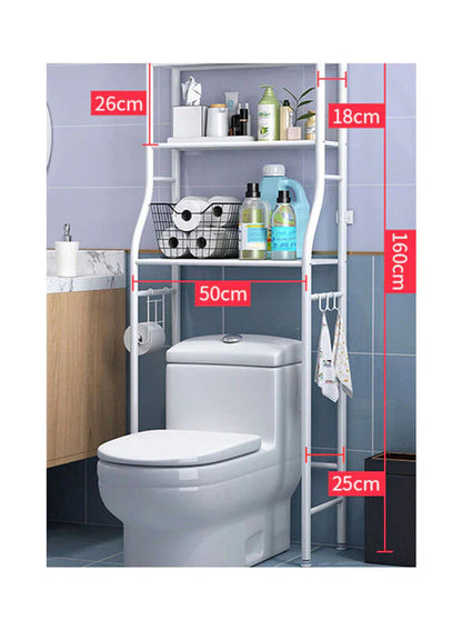 Over Toilet Storage Rack Bathroom Shelf Organizer 3-Tier